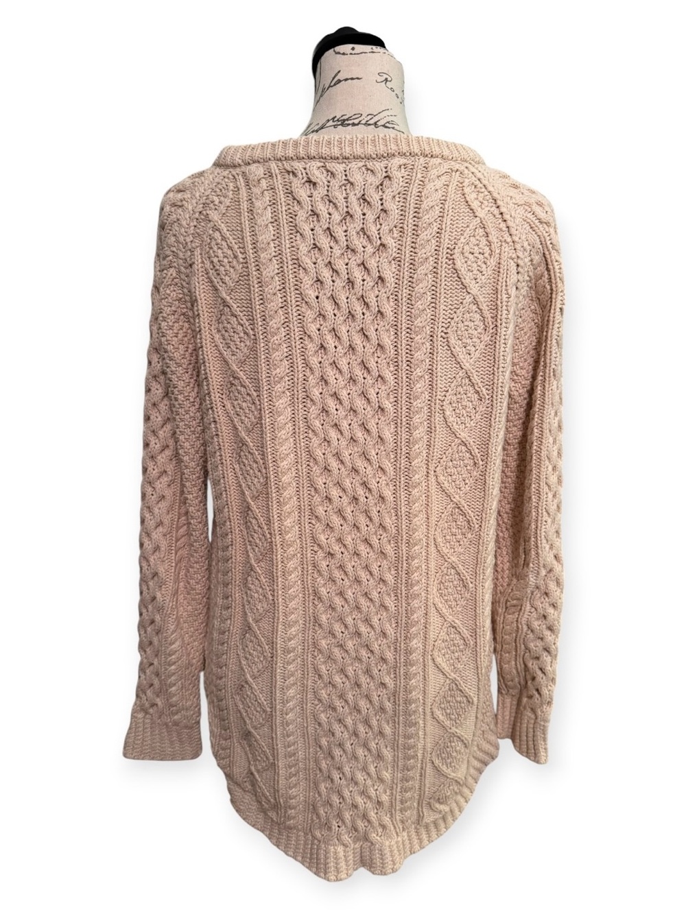 LL Bean Signature Cable Knit Crewneck Sweater - Picture 5 of 11